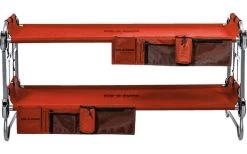 Disc-O-Bed Kid-O-Bunk Kinder Camping Stockbett Inkl. Seitentaschen Rot / Silber -Campingmöbel Verkauf 378506 2375672 1